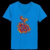 Ladies’  Junior Fine Jersey V-Neck Longer Length T-Shirt Thumbnail