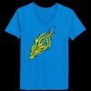 Ladies’  Junior Fine Jersey V-Neck Longer Length T-Shirt Thumbnail