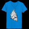 Ladies’  Junior Fine Jersey V-Neck Longer Length T-Shirt Thumbnail