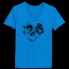 Ladies’  Junior Fine Jersey V-Neck Longer Length T-Shirt Thumbnail