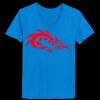 Ladies’  Junior Fine Jersey V-Neck Longer Length T-Shirt Thumbnail