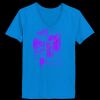 Ladies’  Junior Fine Jersey V-Neck Longer Length T-Shirt Thumbnail