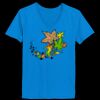Ladies’  Junior Fine Jersey V-Neck Longer Length T-Shirt Thumbnail