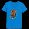 Ladies’  Junior Fine Jersey V-Neck Longer Length T-Shirt Thumbnail