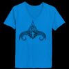 Ladies’  Junior Fine Jersey V-Neck Longer Length T-Shirt Thumbnail