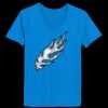 Ladies’  Junior Fine Jersey V-Neck Longer Length T-Shirt Thumbnail