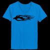 Ladies’  Junior Fine Jersey V-Neck Longer Length T-Shirt Thumbnail