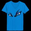 Ladies’  Junior Fine Jersey V-Neck Longer Length T-Shirt Thumbnail