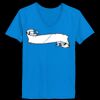 Ladies’  Junior Fine Jersey V-Neck Longer Length T-Shirt Thumbnail