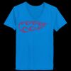 Ladies’  Junior Fine Jersey V-Neck Longer Length T-Shirt Thumbnail