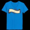 Ladies’  Junior Fine Jersey V-Neck Longer Length T-Shirt Thumbnail