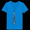 Ladies’  Junior Fine Jersey V-Neck Longer Length T-Shirt Thumbnail