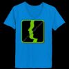 Ladies’  Junior Fine Jersey V-Neck Longer Length T-Shirt Thumbnail