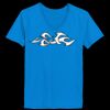 Ladies’  Junior Fine Jersey V-Neck Longer Length T-Shirt Thumbnail