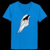 Ladies’  Junior Fine Jersey V-Neck Longer Length T-Shirt Thumbnail
