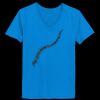 Ladies’  Junior Fine Jersey V-Neck Longer Length T-Shirt Thumbnail
