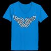 Ladies’  Junior Fine Jersey V-Neck Longer Length T-Shirt Thumbnail