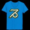 Ladies’  Junior Fine Jersey V-Neck Longer Length T-Shirt Thumbnail