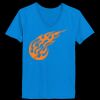 Ladies’  Junior Fine Jersey V-Neck Longer Length T-Shirt Thumbnail