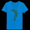 Ladies’  Junior Fine Jersey V-Neck Longer Length T-Shirt Thumbnail