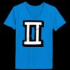 Ladies’  Junior Fine Jersey V-Neck Longer Length T-Shirt Thumbnail