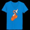 Ladies’  Junior Fine Jersey V-Neck Longer Length T-Shirt Thumbnail