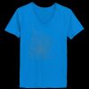 Ladies’  Junior Fine Jersey V-Neck Longer Length T-Shirt Thumbnail