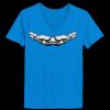 Ladies’  Junior Fine Jersey V-Neck Longer Length T-Shirt Thumbnail