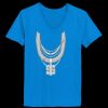 Ladies’  Junior Fine Jersey V-Neck Longer Length T-Shirt Thumbnail