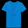 Ladies’  Junior Fine Jersey V-Neck Longer Length T-Shirt Thumbnail