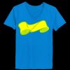 Ladies’  Junior Fine Jersey V-Neck Longer Length T-Shirt Thumbnail