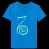 Ladies’  Junior Fine Jersey V-Neck Longer Length T-Shirt Thumbnail