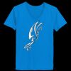 Ladies’  Junior Fine Jersey V-Neck Longer Length T-Shirt Thumbnail