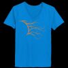 Ladies’  Junior Fine Jersey V-Neck Longer Length T-Shirt Thumbnail