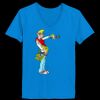 Ladies’  Junior Fine Jersey V-Neck Longer Length T-Shirt Thumbnail