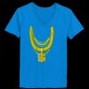 Ladies’  Junior Fine Jersey V-Neck Longer Length T-Shirt Thumbnail