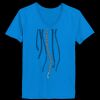 Ladies’  Junior Fine Jersey V-Neck Longer Length T-Shirt Thumbnail
