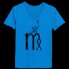 Ladies’  Junior Fine Jersey V-Neck Longer Length T-Shirt Thumbnail