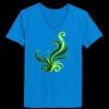 Ladies’  Junior Fine Jersey V-Neck Longer Length T-Shirt Thumbnail