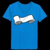 Ladies’  Junior Fine Jersey V-Neck Longer Length T-Shirt Thumbnail