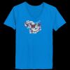 Ladies’  Junior Fine Jersey V-Neck Longer Length T-Shirt Thumbnail