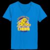 Ladies’  Junior Fine Jersey V-Neck Longer Length T-Shirt Thumbnail