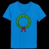 Ladies’  Junior Fine Jersey V-Neck Longer Length T-Shirt Thumbnail
