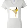 Women's Short Sleeve V-Neck T-Shirt Thumbnail