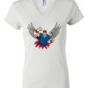 Women's Short Sleeve V-Neck T-Shirt Thumbnail