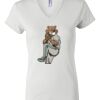 Women's Short Sleeve V-Neck T-Shirt Thumbnail