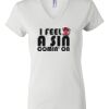 Women's Short Sleeve V-Neck T-Shirt Thumbnail