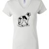 Women's Short Sleeve V-Neck T-Shirt Thumbnail