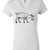 Women's Short Sleeve V-Neck T-Shirt Thumbnail