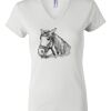 Women's Short Sleeve V-Neck T-Shirt Thumbnail